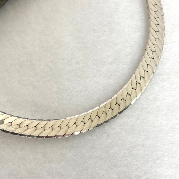 Sterling Silver 925 Italy 6.5MM Wide 16" Italian Herringbone Chain 23g - Picture 13 of 16